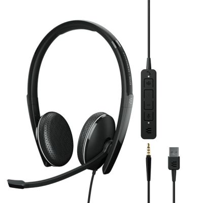 Гарнітура комп'ютерна стерео On-Ear EPOS ADAPT 165T USB II, 3.5мм/USB, односпрямований, сертифікат M