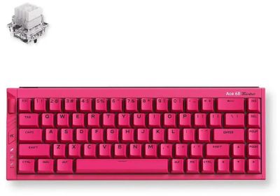 Клавіатура магнітна MCHOSE Ace 68 Turbo Hall Effect, Mount Tai Magnetic, 16K, USB-A, RGB, Berry Red