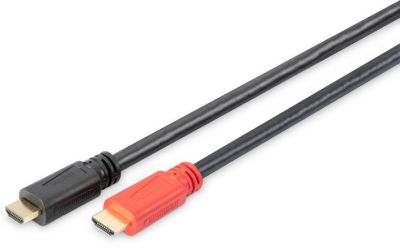 Кабель DIGITUS HDMI (M/M), 4K, High speed, активний, 15м, чорний