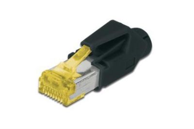 Конектор DIGITUS CAT 6A, RJ45, STP, круглий кабель, з ковпачком