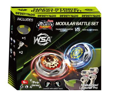Набір Infinity Nado VII Pro Series Modular Battle Set Громовий Мисливець Тіней і Вогняне Колесо Вибу
