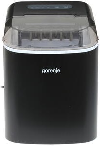 Льодогенератор побутовий Gorenje, 12кг/добу, 2.2л, дисплей, чорний