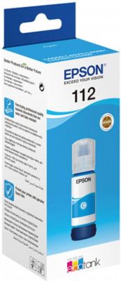 Контейнер з чорнилом Epson 112 EcoTank L11160/L15150/L15160/L6490/L6550/L6570/L15180/L6580 Cyan pigm