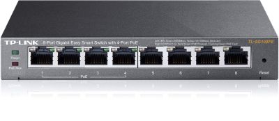 Комутатор TP-LINK TL-SG108PE 8xGE (4xPoE), 65.2Вт, WebSmart