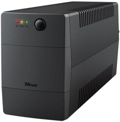 Джерело безперебійного живлення Trust Paxxon 800VA UPS with 2 standard wall power outlets чорний