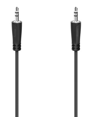 Кабель Hama jack 3.5 > jack 3.5 (M/M) 3м, чорний