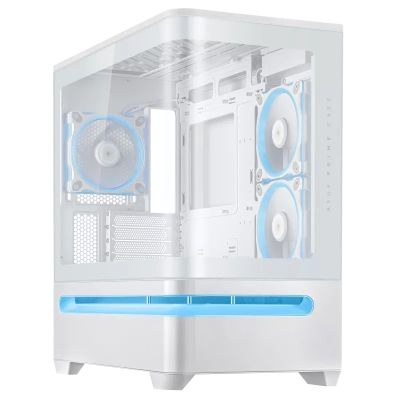 Корпус ASUS Prime AP202 Tempered Glas ARGB, без БЖ, 2xUSB3.2, 1xUSB Type-C, Tempered Glass side, mAT