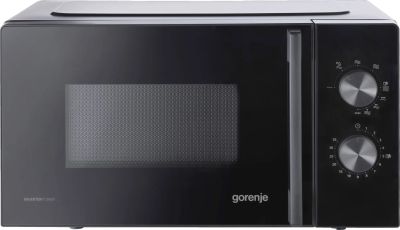 Мікрохвильова піч Gorenje, 20л, мех. керув., 700Вт, гриль, інвертор, чорний