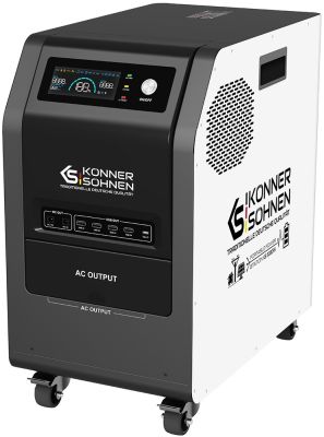 Портативна електростанція Konner&amp;Sohnen KS 3000PS, 3000Вт, 3200Вт·год, LifePo4, 37кг