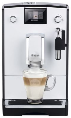 Кавомашина Nivona CafeRomatica 2.2л, зерно + мелена, ручний капучинатор, авторецептів - 5, сіро - чо