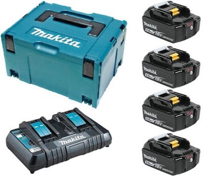 Набір акумуляторів Makita MKP3PT184 LXT BL1850Bx4 DC18RD Makpac