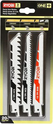 Полотно пиляльне для шабельної пили Ryobi RAK3RBWM по дереву металу набір 3шт