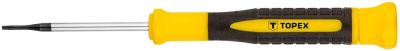 Викрутка TOPEX Torx, прецизійна, T6x50мм, сталь CrV