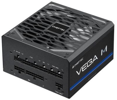 Блок живлення CHIEFTEC Vega M (1000W), >90%, 80+ Gold, 135мм FDB, 1xMB 24pin(20+4), 2xCPU 8pin(4+4),