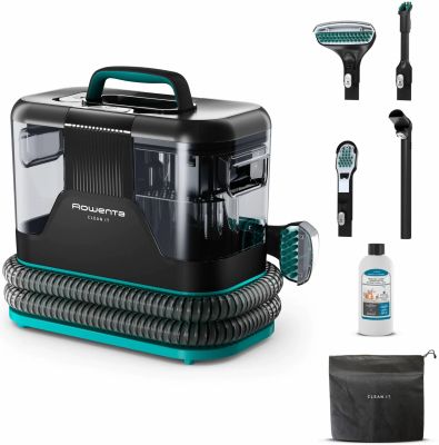 Пилосос Rowenta миючий Clean It, 750Вт, конт пил -1,5л, вода -2,3л, 13500 Па, 4 насадки, чорний