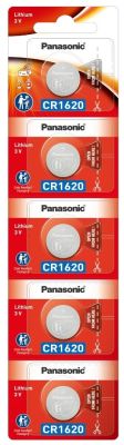 Батарейка Panasonic літієва CR1620 блістер, 5 шт.
