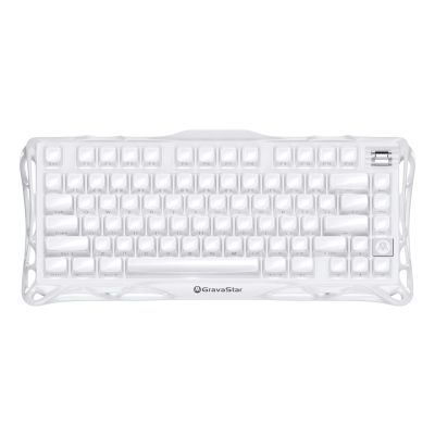 Клавіатура механічна GravaStar Mercury K1 80keys, GravaStar x Kailh Cheery Pink, EN, BT/WL/USB, Opal