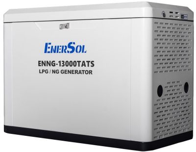 Генератор газовий EnerSol ENNG-13000TATS, LPG\NG, 400В, 12.0-13.0кВт, 3Фази, електростартер, АВР, 23