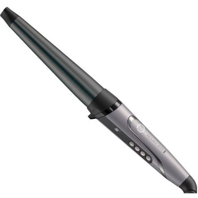 Плойка Remington ProLuxe, конусна, темп.режимів-9, D-19-32mm, 130-210С, кераміка, сріблястий