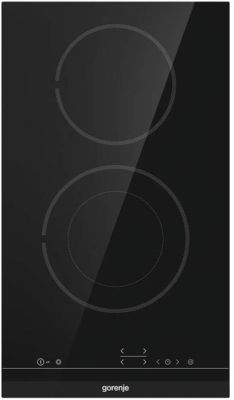 Варильна поверхня Gorenje електрична склокерамічна, 30см, Доміно, чорний