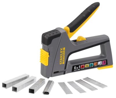 Степлер Stanley FatMax 6в1, 6-14мм, тип скоб A,G,H,7,9,J, індикатор залишку скоби