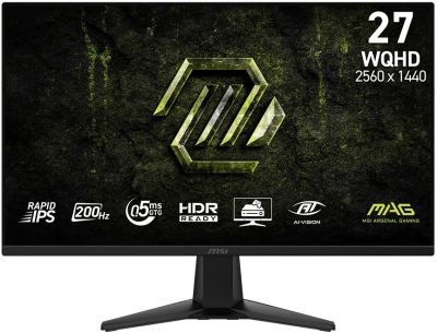 Монітор MSI 27" MAG 275QF-E20 2xHDMI, DP, Audio, IPS, 2560x1440, 200Hz, 0.5ms, sRGB 101%, G-SYNC, Fr