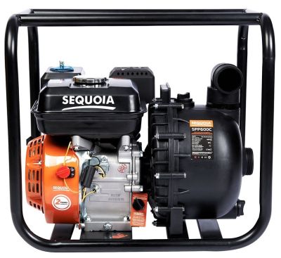 Мотопомпа бензинова SEQUOIA SPP600C для агресивних речовин, 4.78кВт/6.5к.с., 600л/хв, висота 30м, ча
