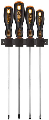 Викрутки Neo Tools SL,PH, 250мм, сталь S2, набір 4шт