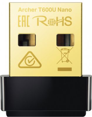 Адаптер WiFi TP-LINK Archer T600U nano AC600, USB