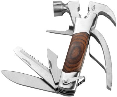 Мультитул Neo Tools, 13в1, молоток, плоскогубці, гайкогубці, кусачки, цвяходер, викрутки 2хSL і PH,