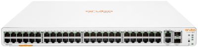 Комутатор HPE Aruba Instant On 1960, 48xGE, 2хSFP+, 2х10GE ports, 4xStackable, LT Warranty