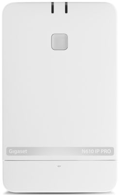 Базова станція IP-DECT Gigaset N610 IP PRO, Single Cell, SIP, PoE, до 8 паралельних дзвінків, до 8 т