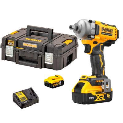 Гайковерт ударний DeWalt XR Li-Ion 18В акб 2х5А·год 1084Нм 2000об/хв 3250уд/хв 1/2" ЗП кейс 1.67кг