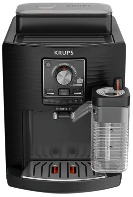Кавомашина Krups Intensity Milk 1.7л, зерно, автомат.капучинатор, авторецептів - 4, чорний