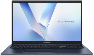 ASUS Ноутбук Vivobook 17 X1704MA-AU010 17.3" FHD IPS, Intel 5 320, 16GB, F512GB, UMA, NoOS, Блакитни