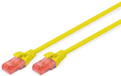 Патч-корд DIGITUS CAT 6 UTP, 3м, AWG 26/7, Cu, LSZH, жовтий