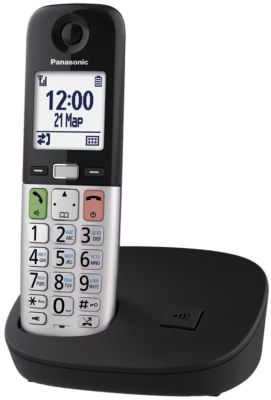 Радіотелефон DECT Panasonic KX-TGU410UCB, чорно-сріблястий