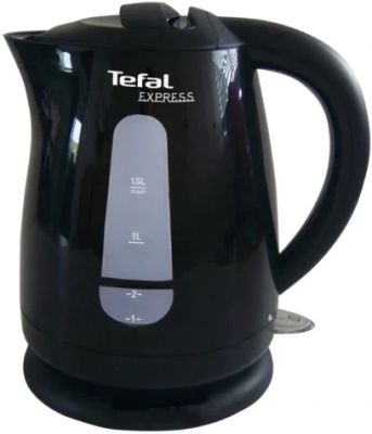 Електрочайник Tefal Express 1.5л, пластик, чорний глянець