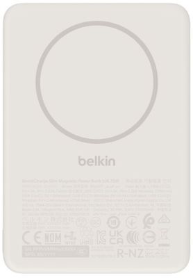 Акумулятор портативний літій-іонний Power Bank Belkin 10000мА·год, 20Вт/Qi2 7.5Вт, Slim Magnetic Rin