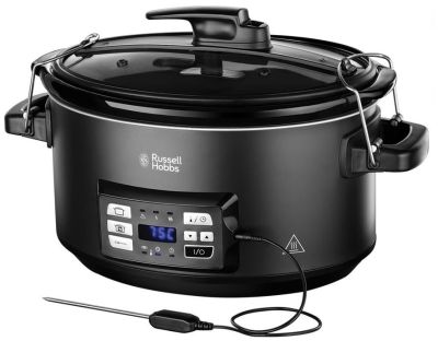 Повільноварка Russell Hobbs SouseVide, 350Вт, чаша-6.5л, електронне керув., 2 щупи, вакууматор, нерж