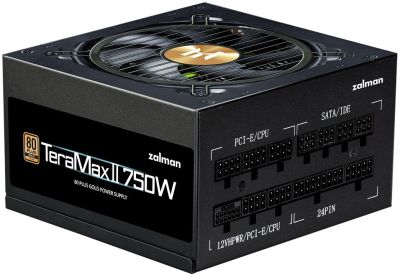 Блок живлення Zalman Teramax 2  (750W), >90%, 80+ Gold, 120мм, 1xMB 28pin (18+10), 2xCPU 8pin(4+4),