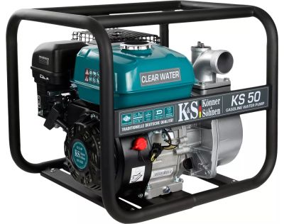 Мотопомпа бензинова Konner&amp;Sohnen KS 50 для чистої води 500л/хв 7.0к.с 24кг