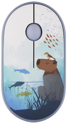 Миша 2E MF300 CAPYBARA:SWIM Silent WL BT, синій