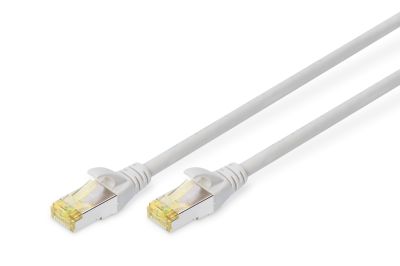 Патч-корд DIGITUS CAT 6a S-FTP, 0,5м, AWG 26/7, Cu, LSZH, сірий