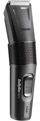 Машинка для стриження  Babyliss, мережа+акум., вібраційний мотор, насадок-1, кейс, сталь, сірий