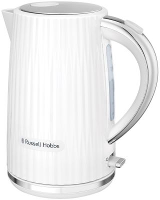Електрочайник Russell Hobbs Eden, 1.7л, нержавіюча сталь, пластик, білий