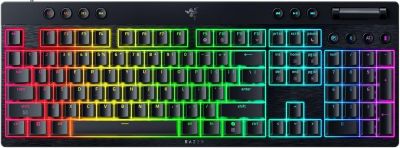 Клавіатура механічна BlackWidow V4 Low-profile HyperSpeed, 104key, Yellow Switch, USB-A/WL/BT, EN, R