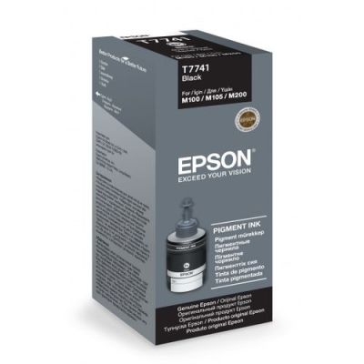 Контейнер з чорнилом Epson T7741 EcoTank M100/M105/M205 black pigm