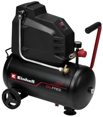 Компресор повітряний Einhell TC-AC 190/24/8 I OF, безолійний, 21500Вт, 25л, 190л/хв, 8бар, 20.78кг