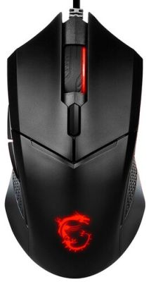 Миша MSI Clutch GM08, Red, USB-A, чорний